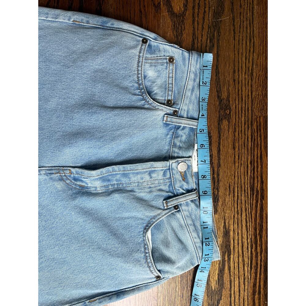 STILL HERE Tate jeans Sz. 26 black & white stripes vintage blue street wear - Picture 7 of 9
